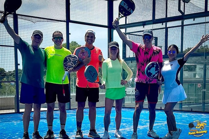 About Us and Padel, 5-Days Intensive Padel Clinic, Camp, number one Academy, number one Padel training in Barcelona, Spain, intermediate level, from USA, Colombia.