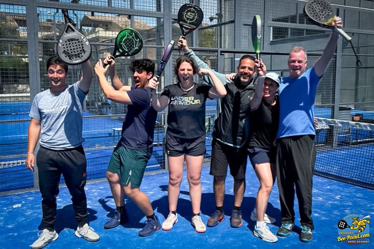 Intensive Padel training, Clinic, Academy, Camp, 5 days, Happy Group picture, Barcelona, Spain, for Eventbooking.top and bee-padel.com, Angola team