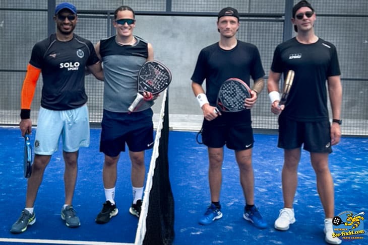 Intensive Padel training, Clinic, Academy, Group from Denmark and Qatar, Match play, Bahrain, Catalunya, Spain, Barcelona, Spain, for Eventbooking.top and bee-padel.com, Apache, Black Crown