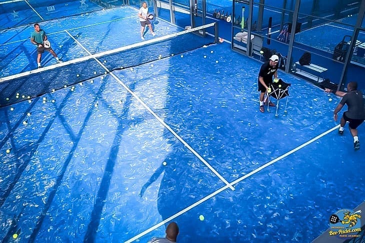 A round the court padel action game for advanced and expert padel players