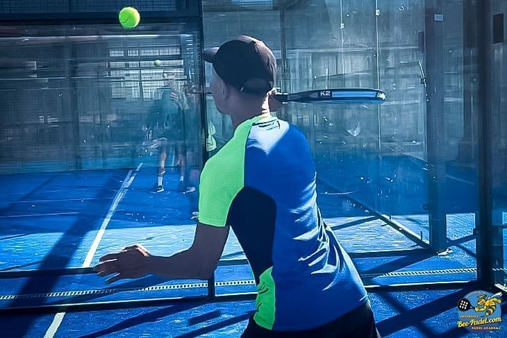 Advanced padel drills and exercise, here the bandeja