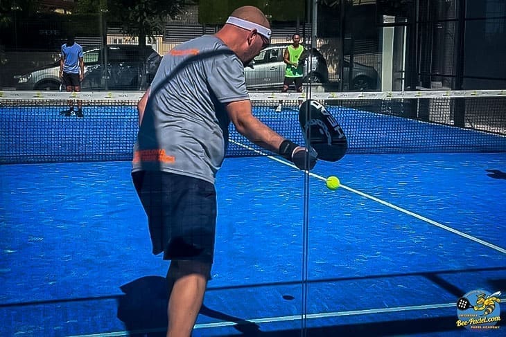 Advanced padel level match play during the padel clinic, camp. Best Padel School in the world