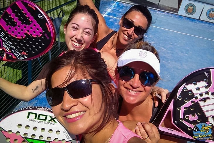 Welcome to the Intermediate Level 1 Padel Guide to the Intensive Padel Experience!. Intermediate Padel ladies having fun after training intensively