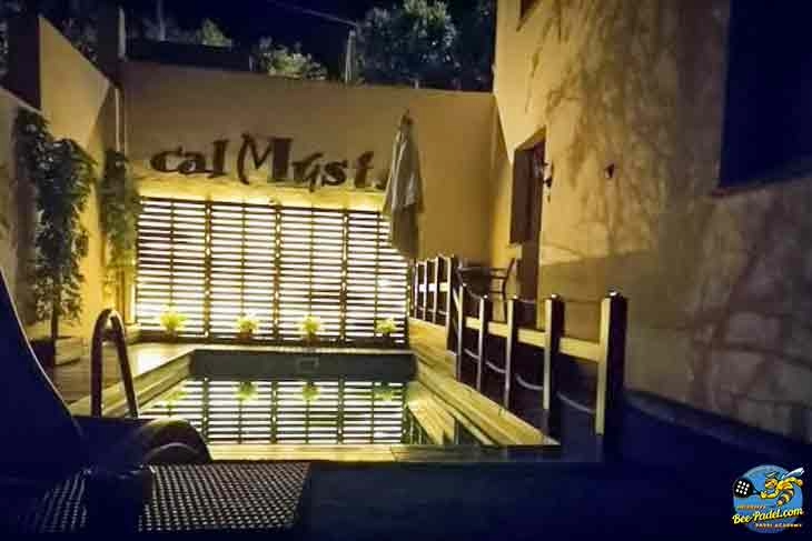 Small but refreshing outdoor pool at B&B Villa Cal Music, perfect for a relaxing night dip