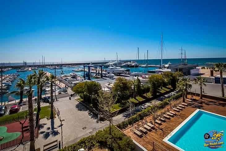 Sea-view room at Hotel Atenea Port Mataró — Eventbooking.top’s preferred stay for padel holidays in Catalonia