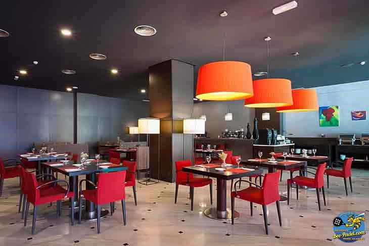 Breakfast room at URH Hotel Mataró serving fresh, healthy daily breakfast for guests.