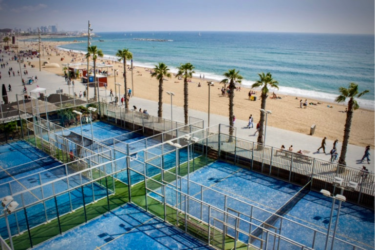 Eventbooking.top exclusive padel camps and retreats at CNAB Barceloneta, beachfront Barcelona